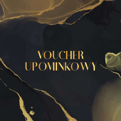 Przód karty upominkowej dla Mio. Na samym środku jest napis `Voucher Upominkowy`